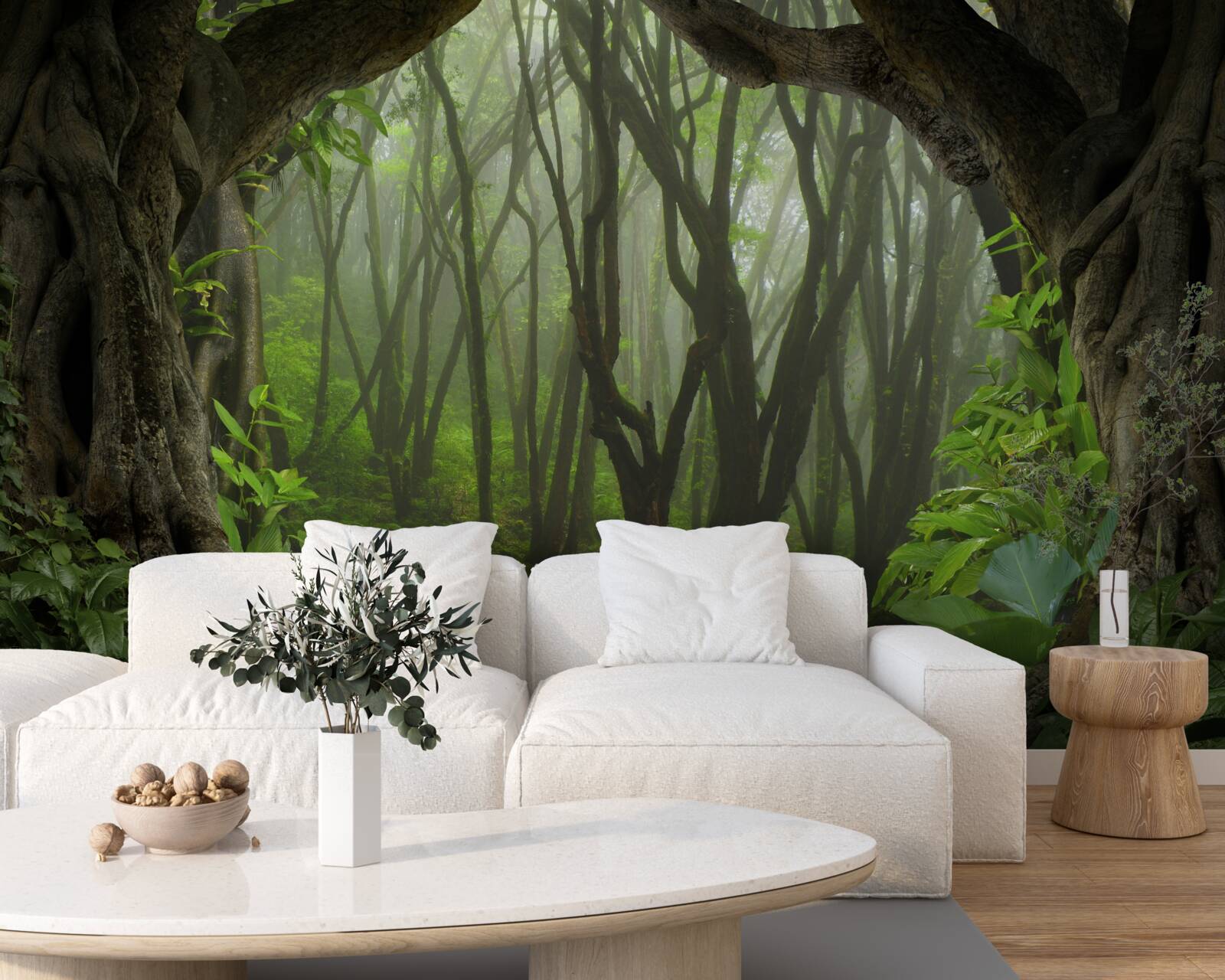 Fototapeten Üppige Emerald Palisada von Bäumen
