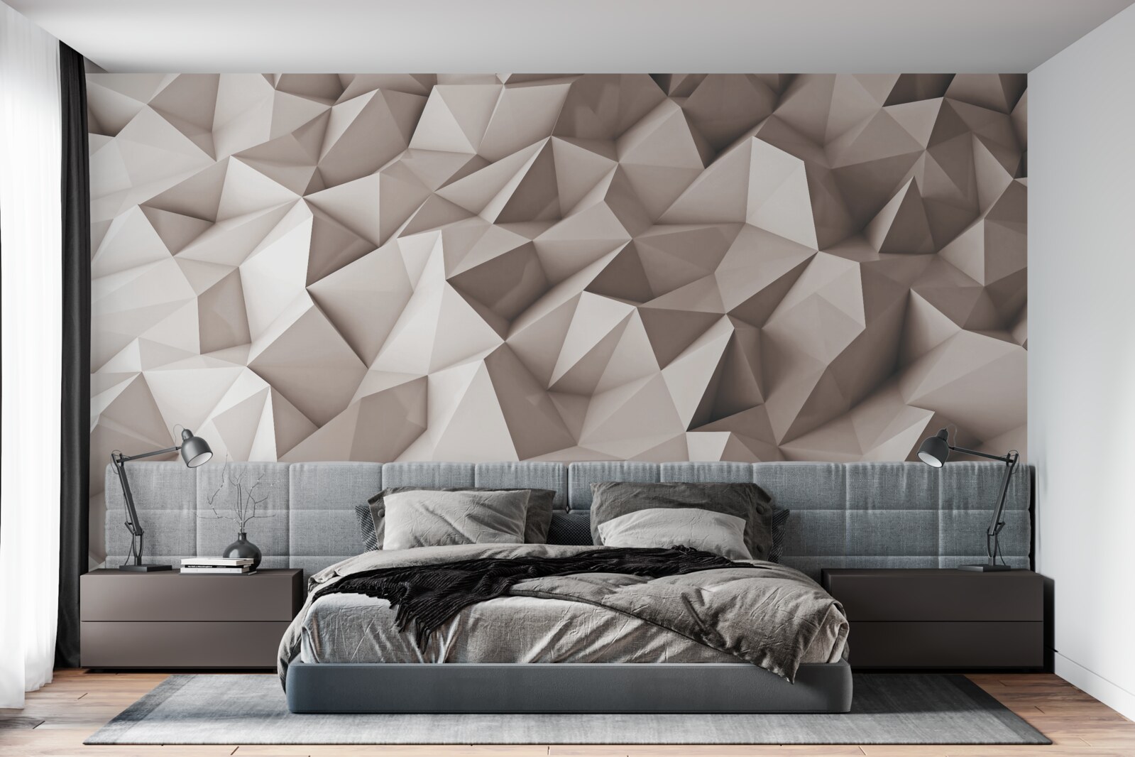 Fototapeten spitze Eckpunkte mit geometrischen Formen