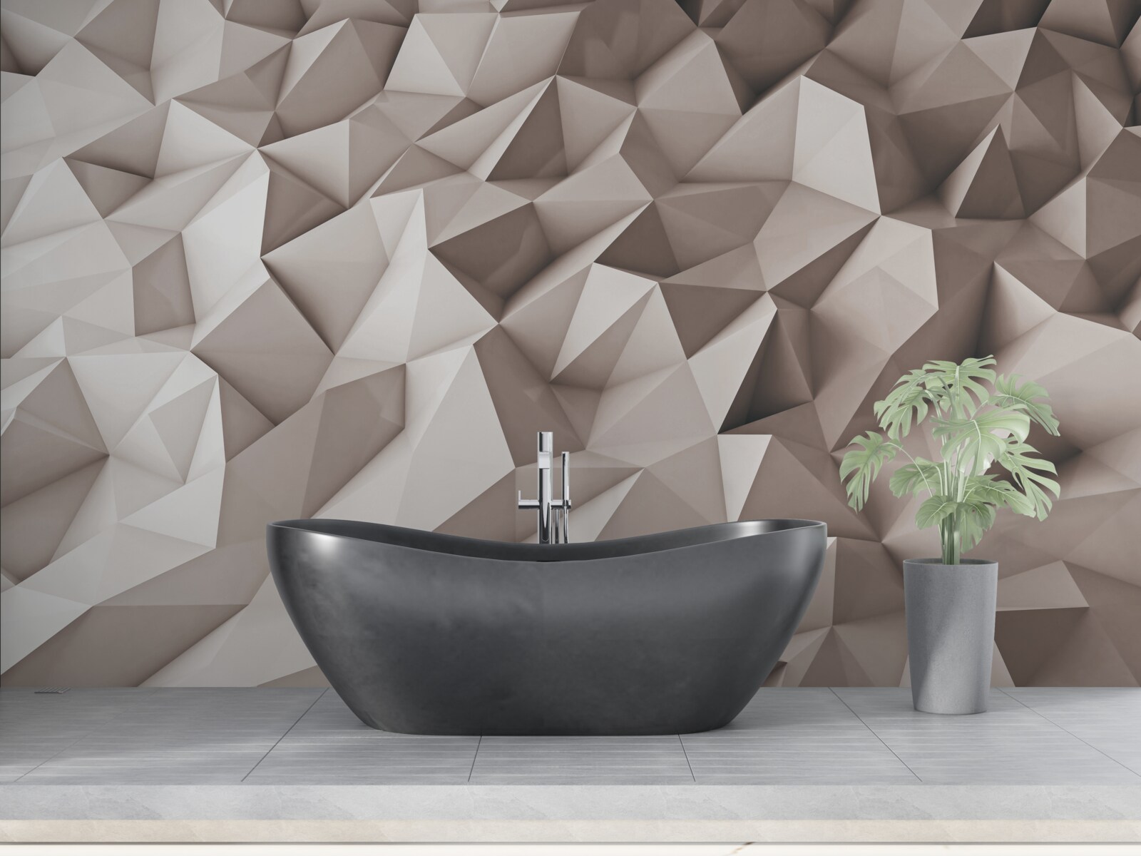 Fototapeten spitze Eckpunkte mit geometrischen Formen
