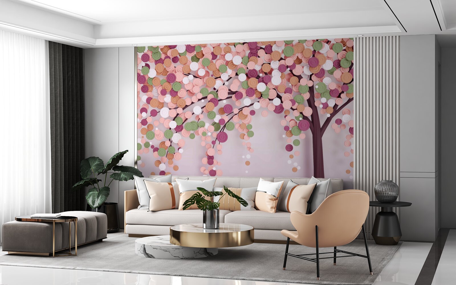 Fototapeten Zusammenfassung Herbstbaum