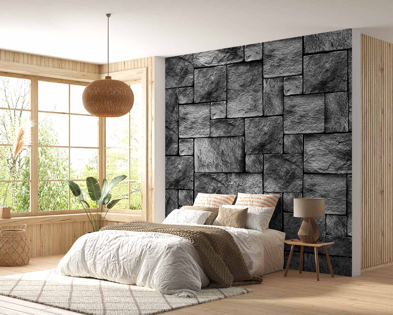 Fototapeten graue Mineralstruktur