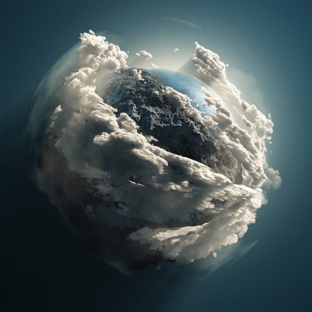 Fototapeten dichte Raumwolken