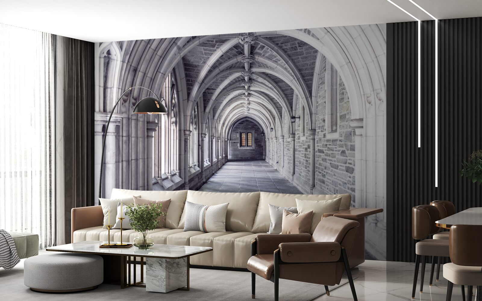Fototapeten Architekturelemente der Passage