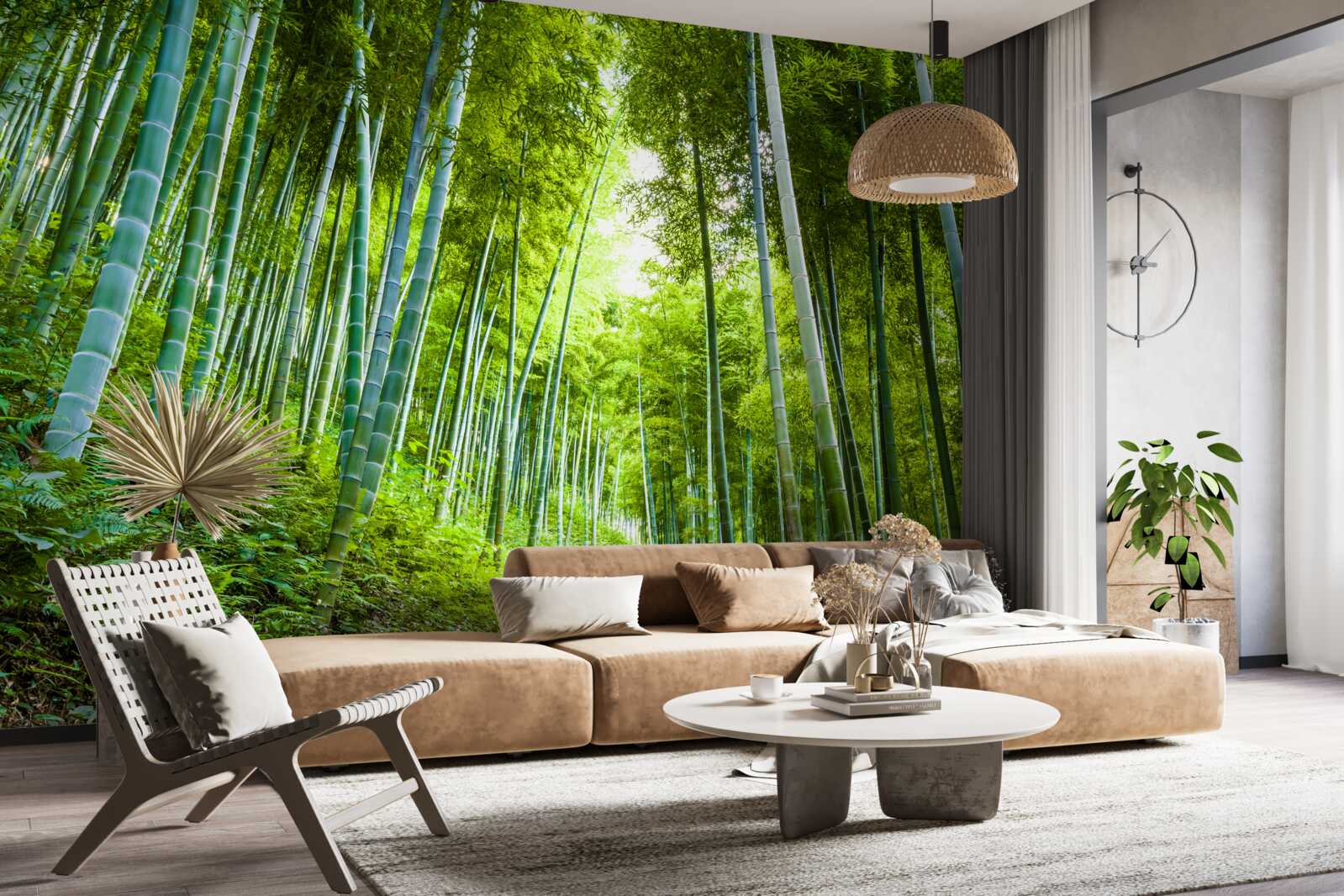 Fototapeten Schöner üppiger Emerald Forest