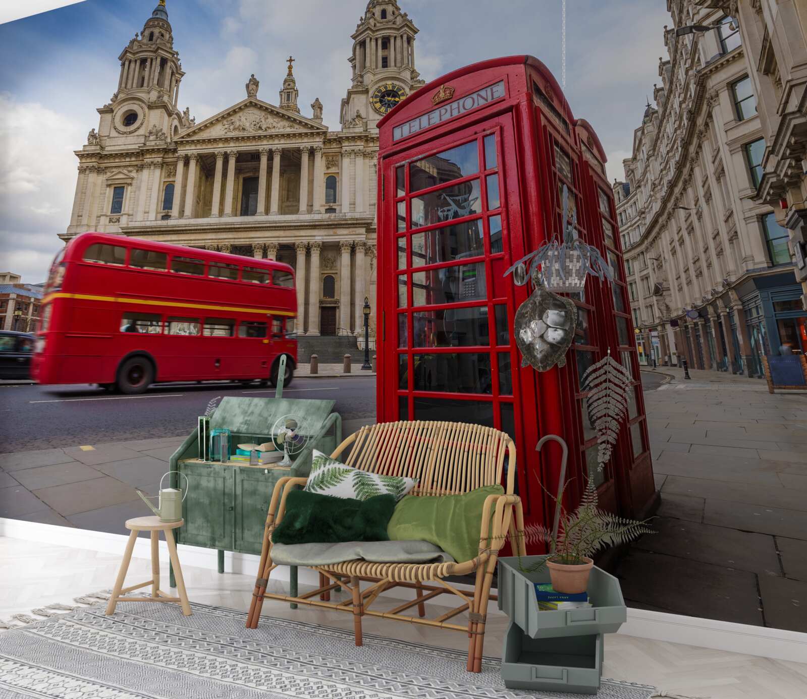 Fototapeten Funktionen und unvergessliche Orte von London