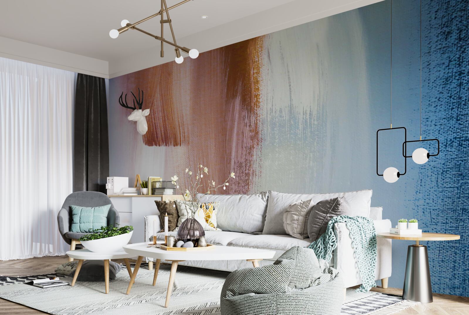Fototapeten Designs in einem abstrakten Stil