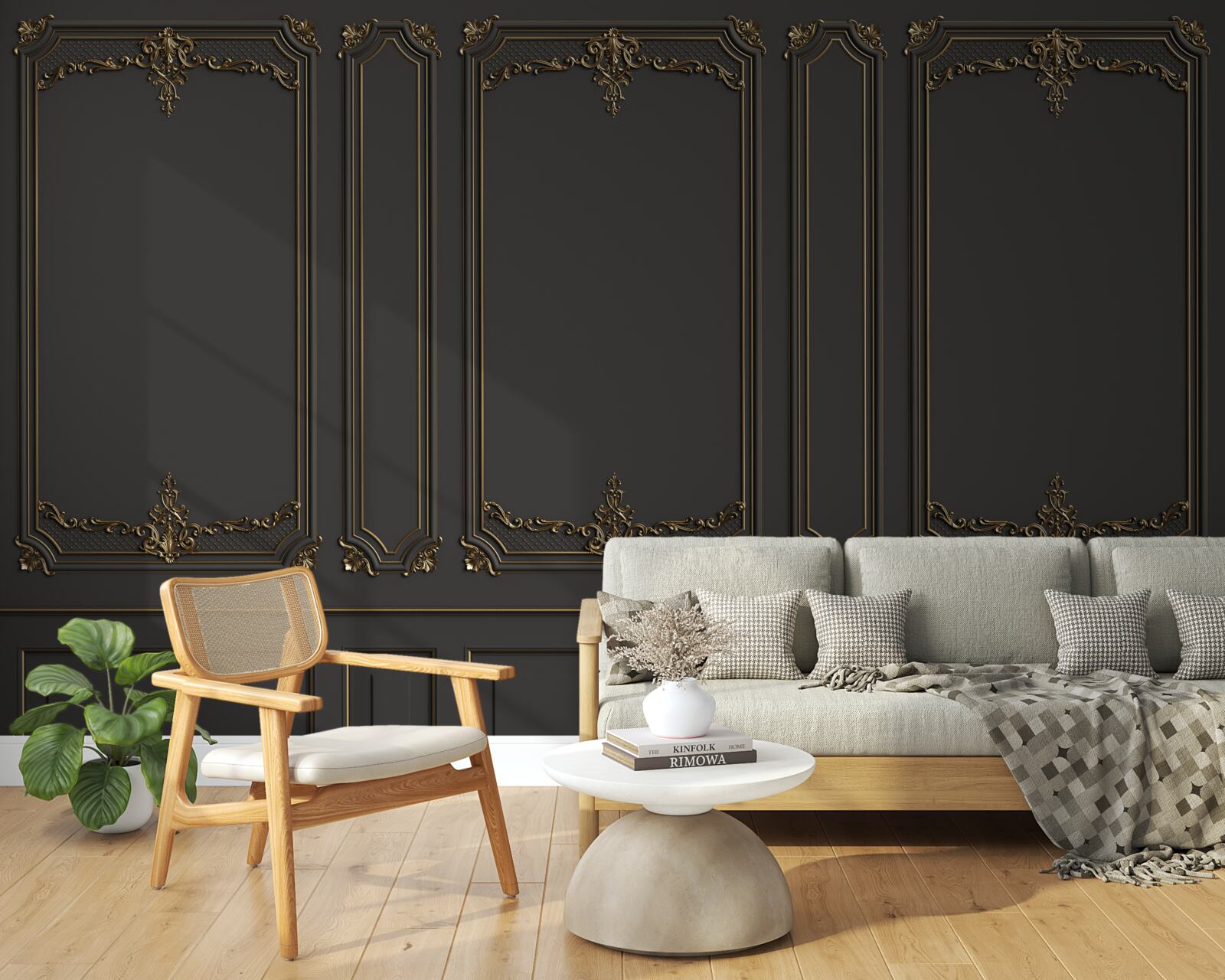 Fototapeten Traditionelle innere Wand