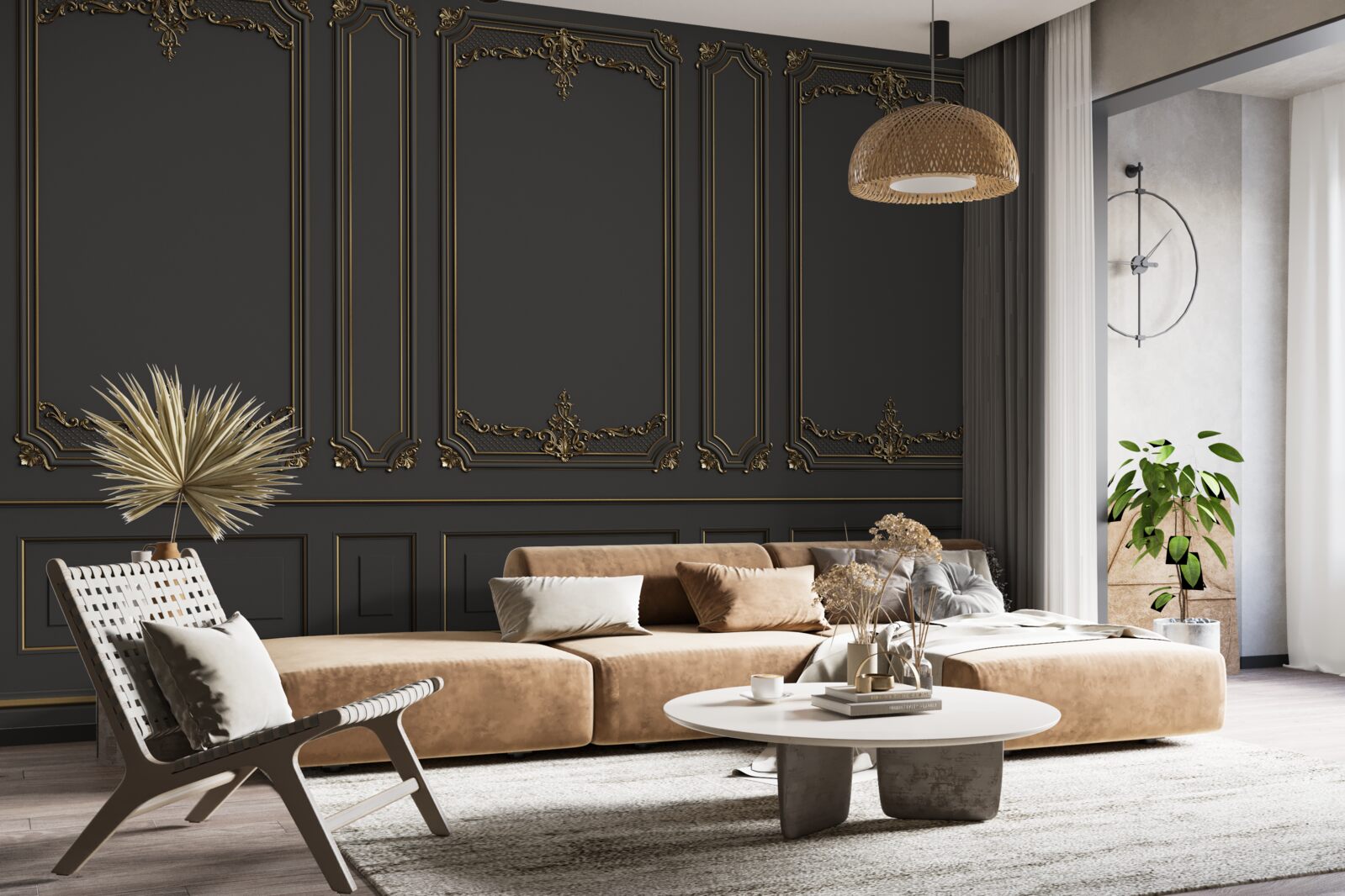 Fototapeten Traditionelle innere Wand
