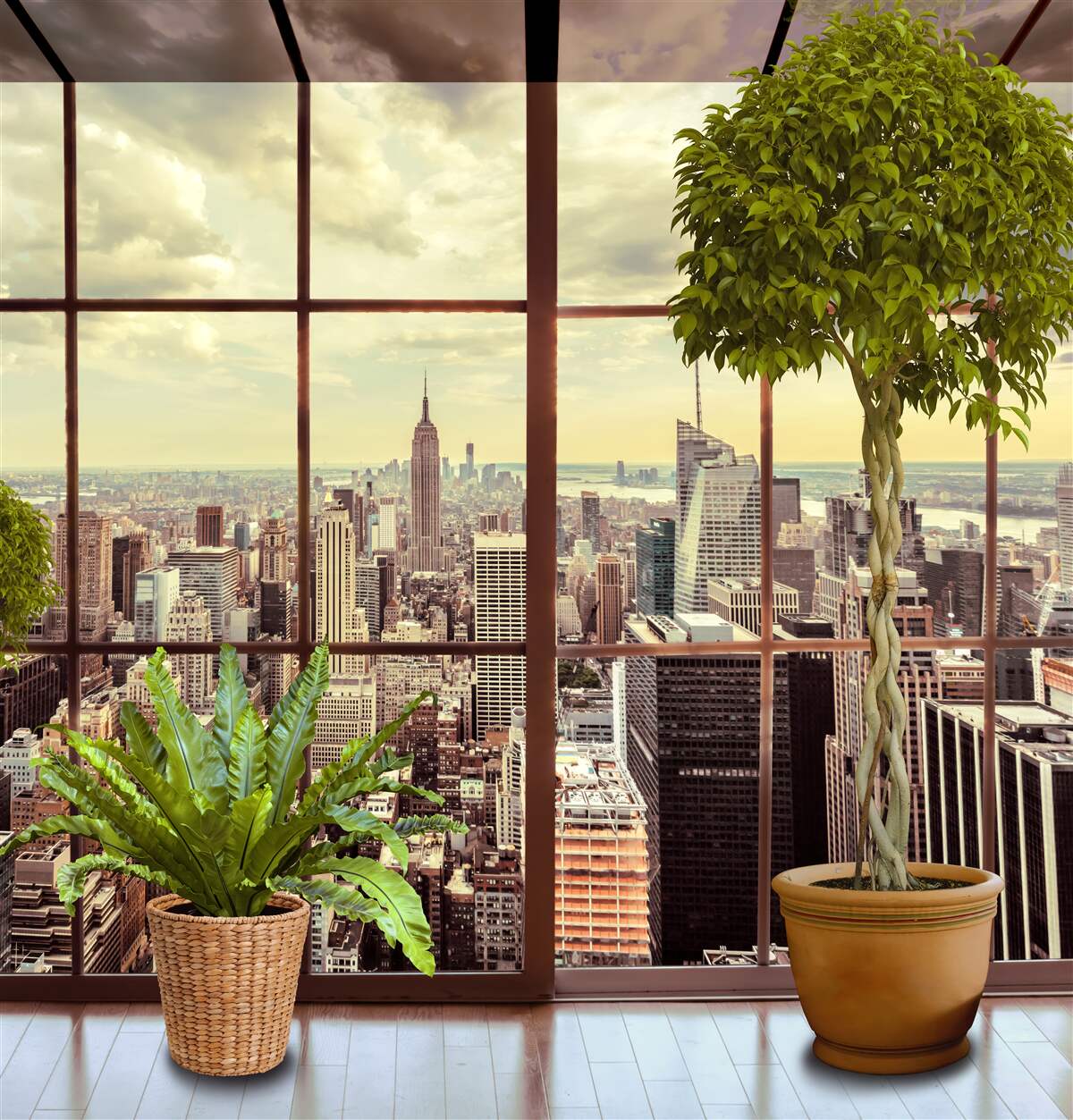 Fototapeten Eine tolle Landschaft von New York