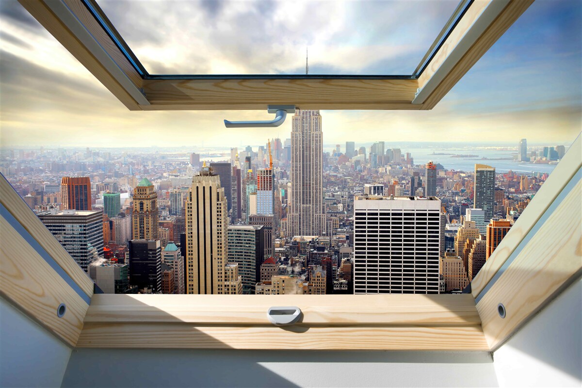 Fototapeten Eine tolle Landschaft von New York
