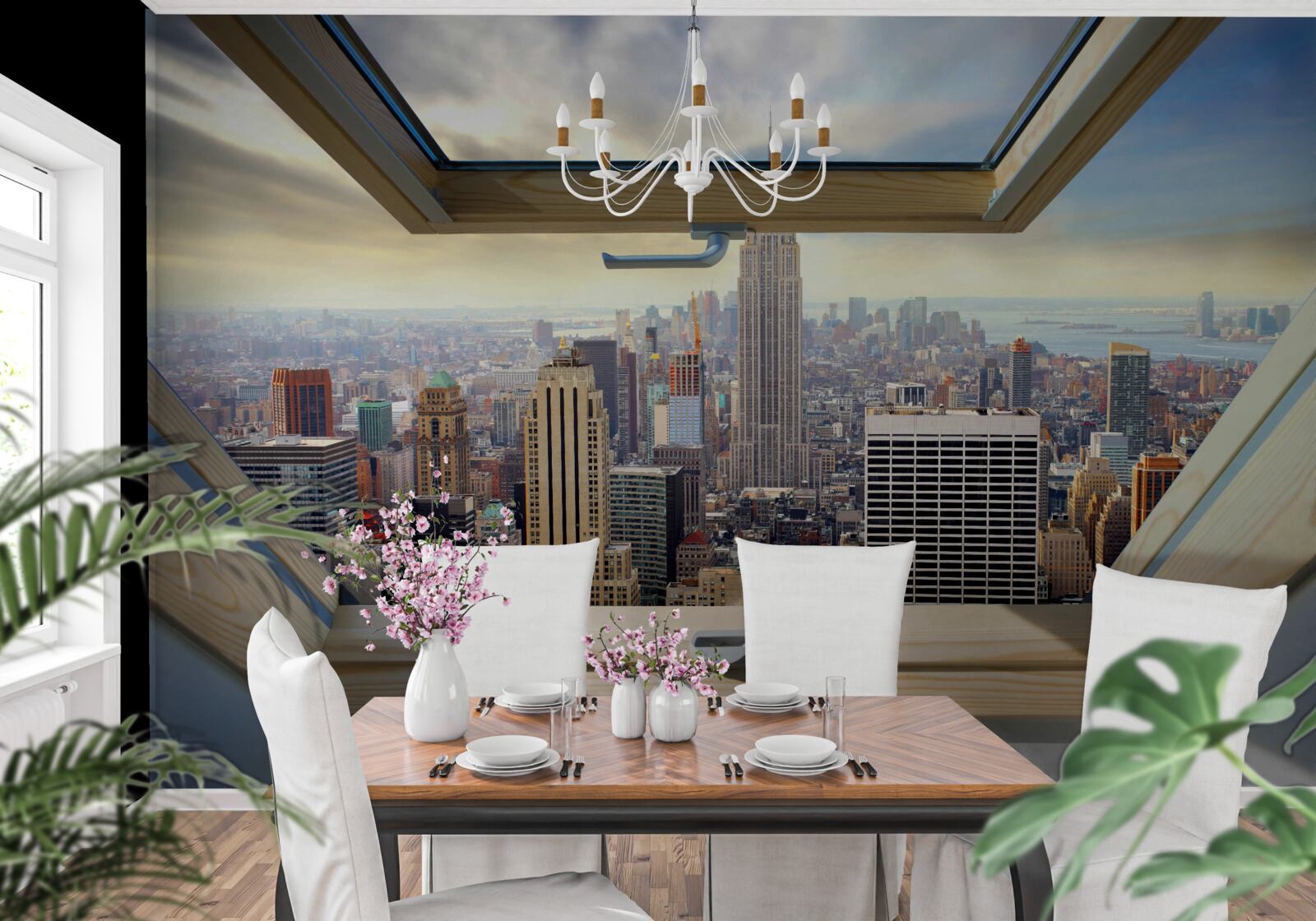 Fototapeten Eine tolle Landschaft von New York