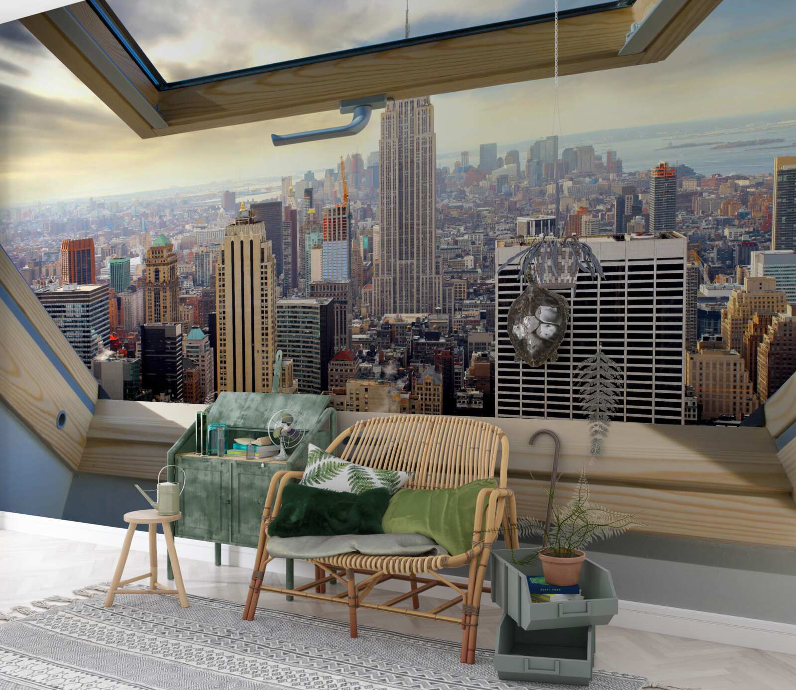 Fototapeten Eine tolle Landschaft von New York