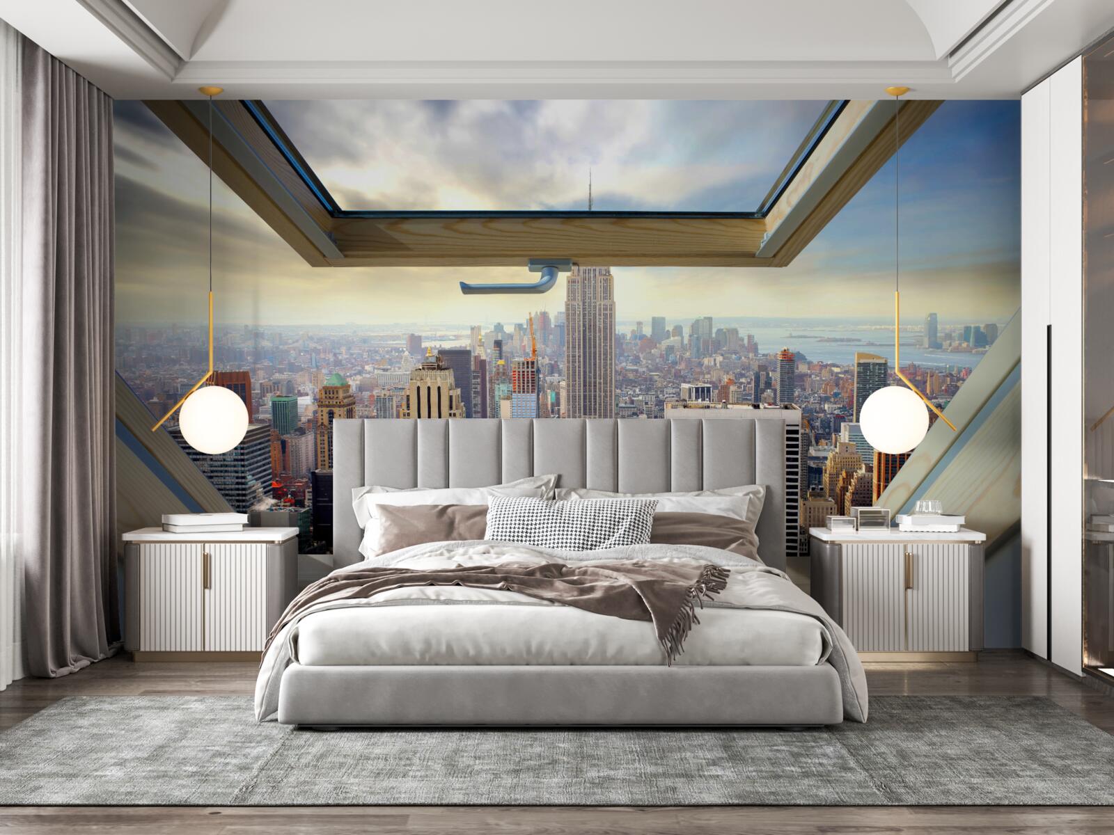 Fototapeten Eine tolle Landschaft von New York