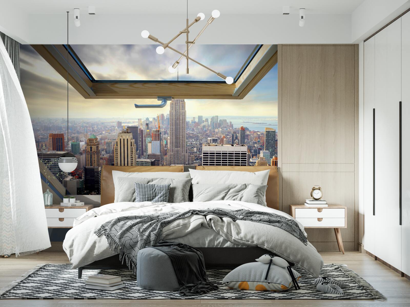 Fototapeten Eine tolle Landschaft von New York
