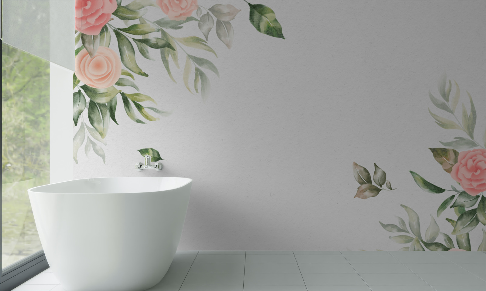 Fototapeten Raffinierter Blumenhintergrund