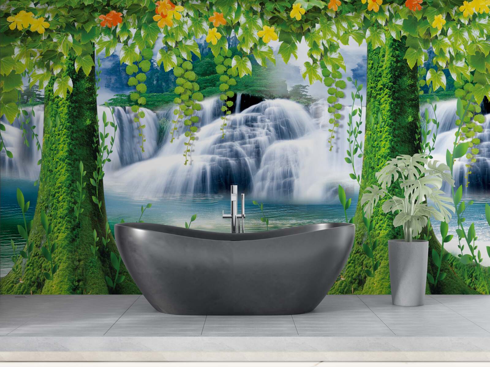 Fototapeten Schöne Wasserfälle