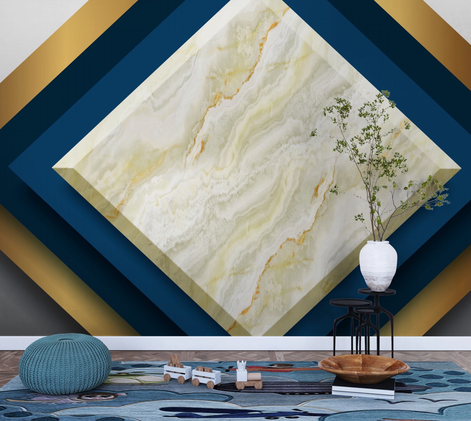 Fototapeten Panels mit effektiver Keramik