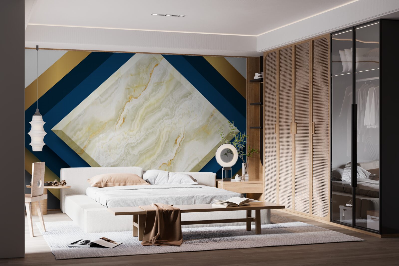 Fototapeten Panels mit effektiver Keramik