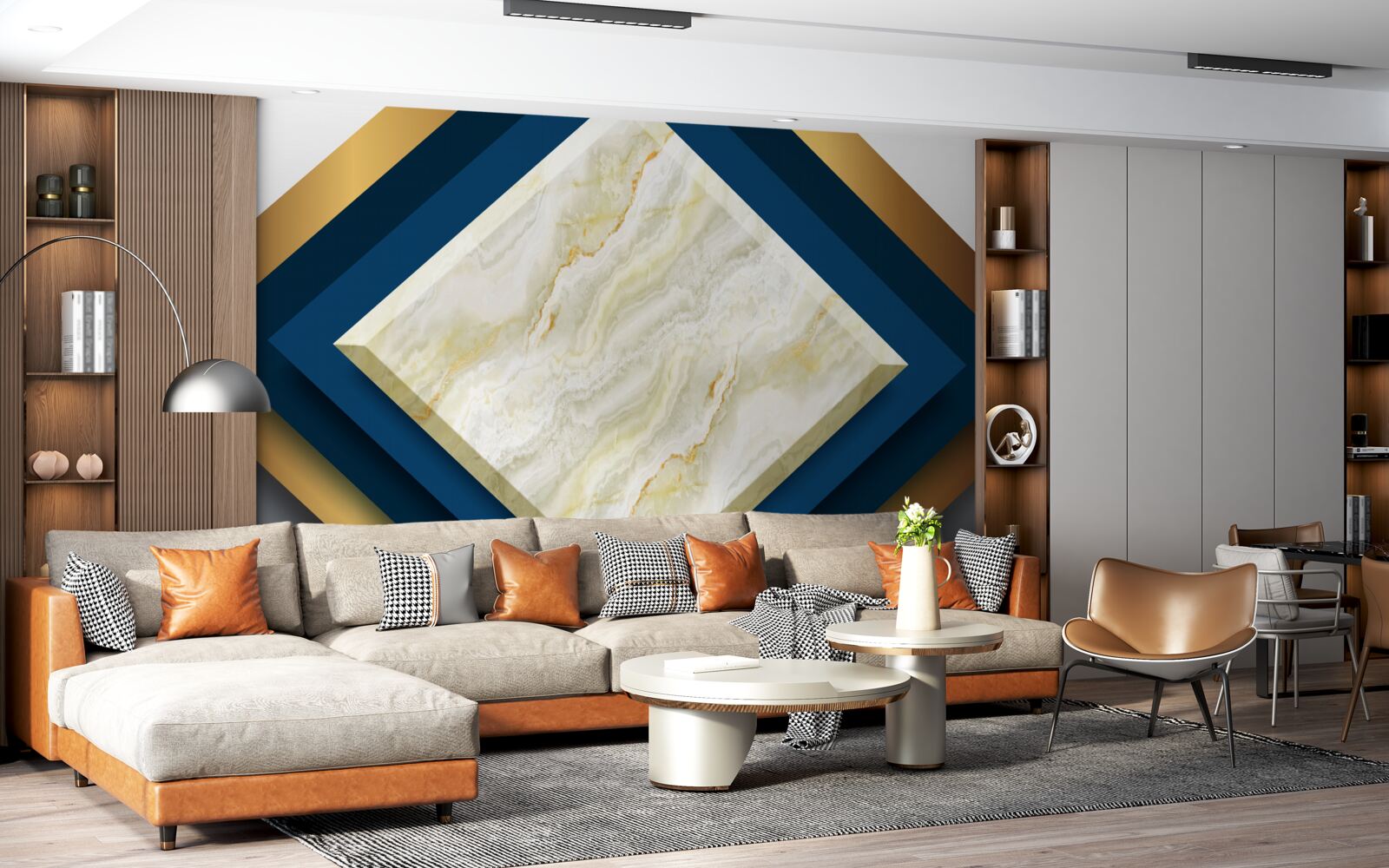 Fototapeten Panels mit effektiver Keramik