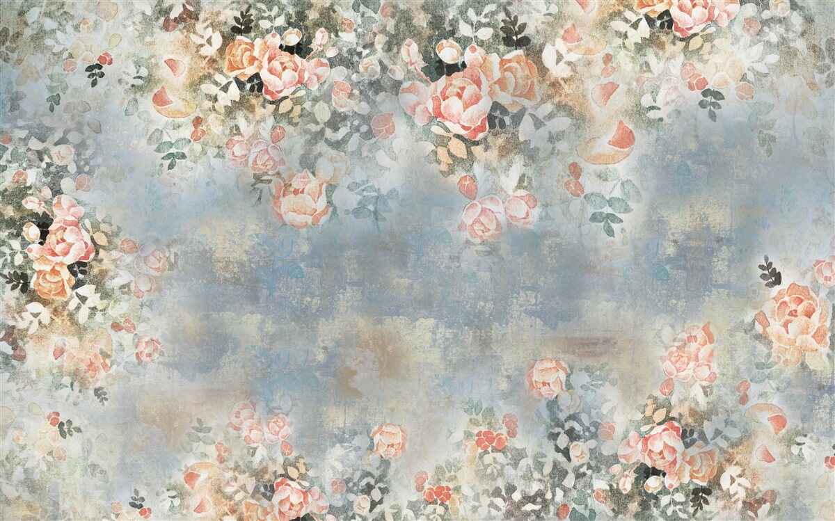 Fototapeten Blumenhintergrund für Bettwäsche