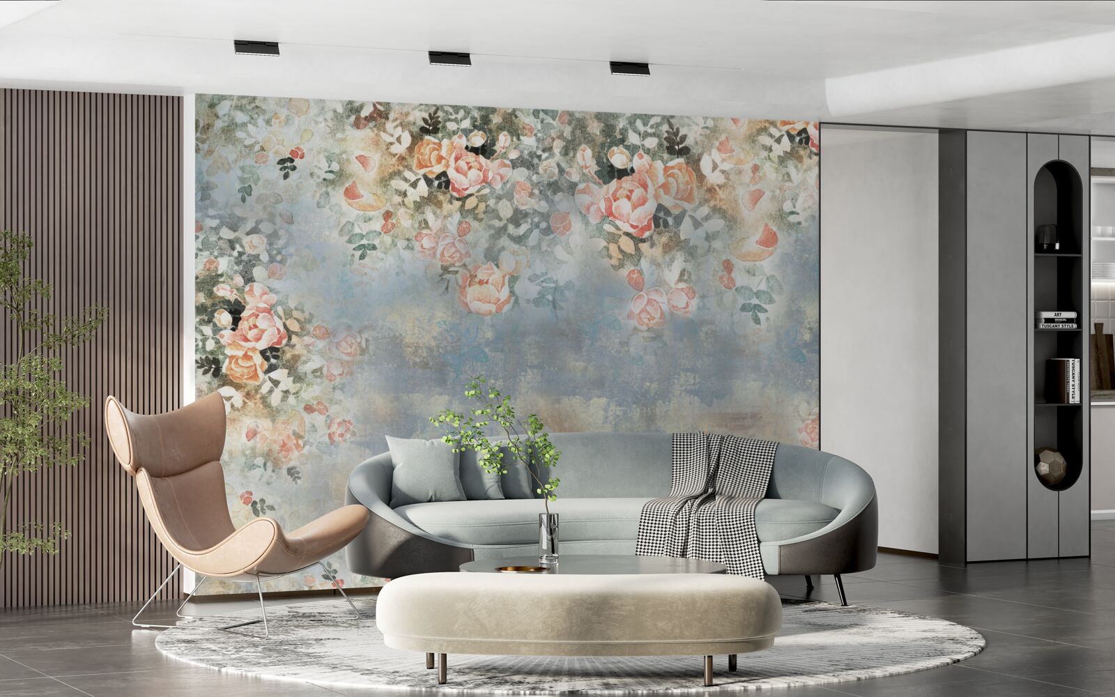 Fototapeten Blumenhintergrund für Bettwäsche