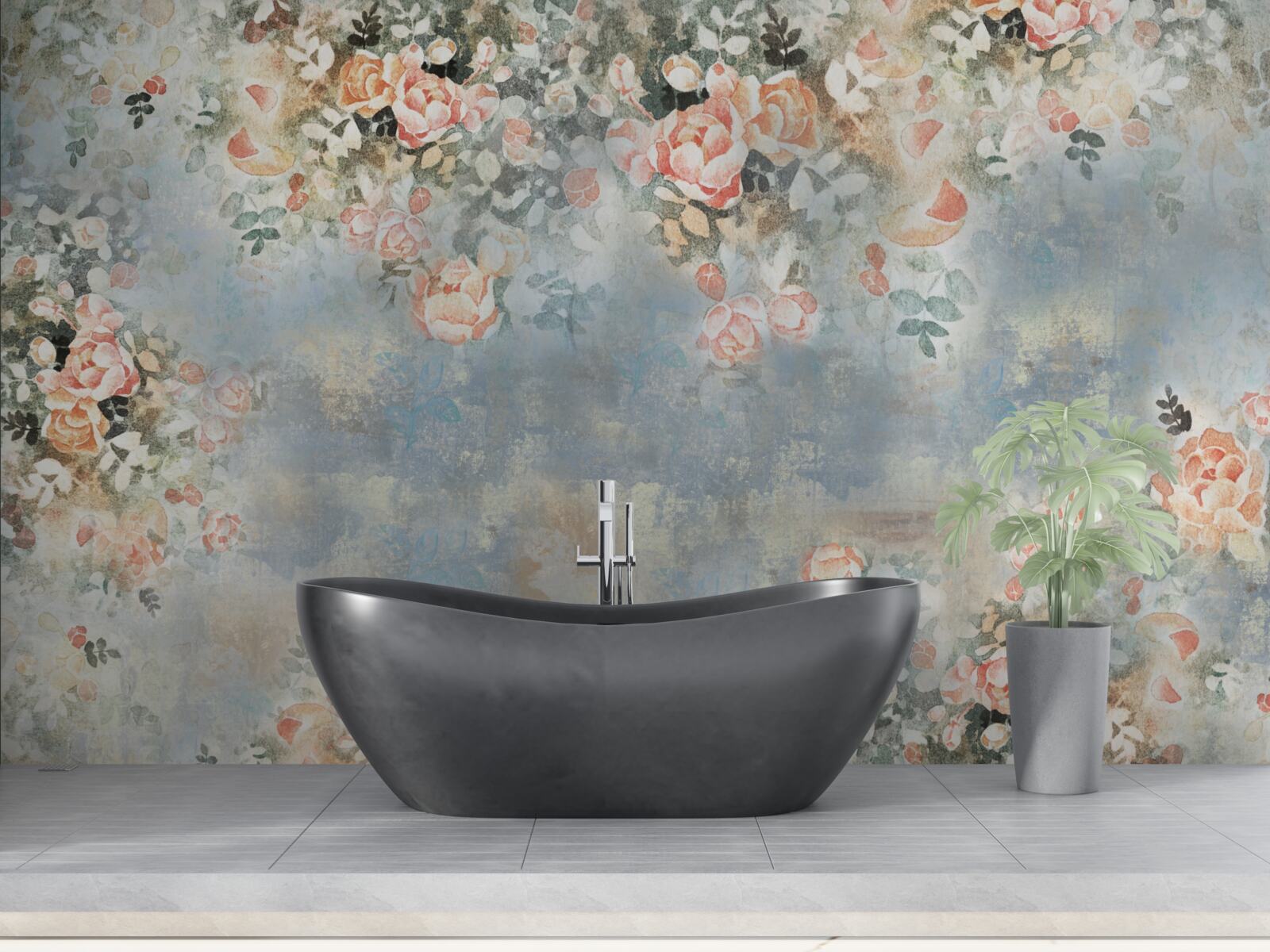 Fototapeten Blumenhintergrund für Bettwäsche