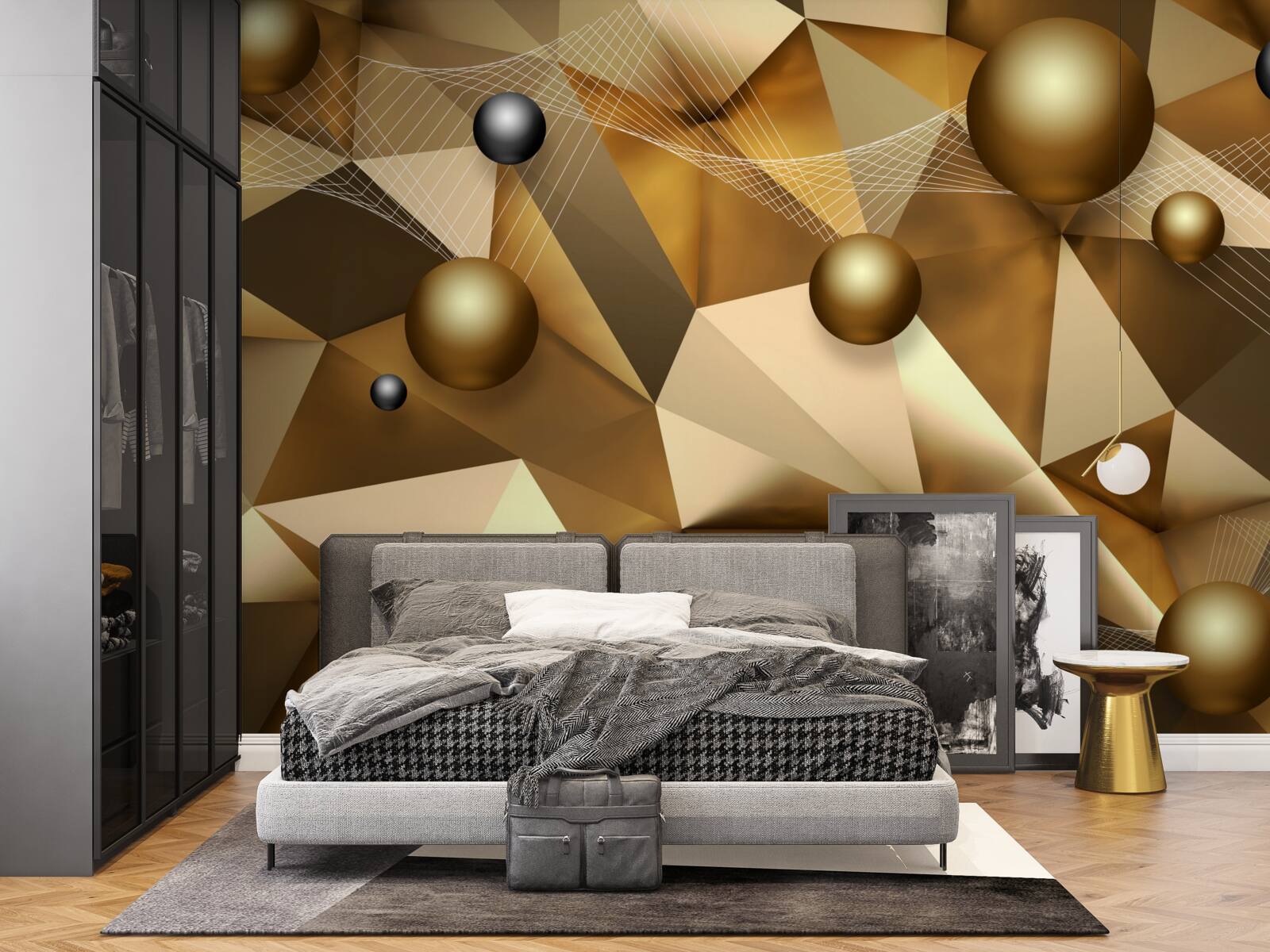 Fototapeten Geometrische Kugeln und Formen