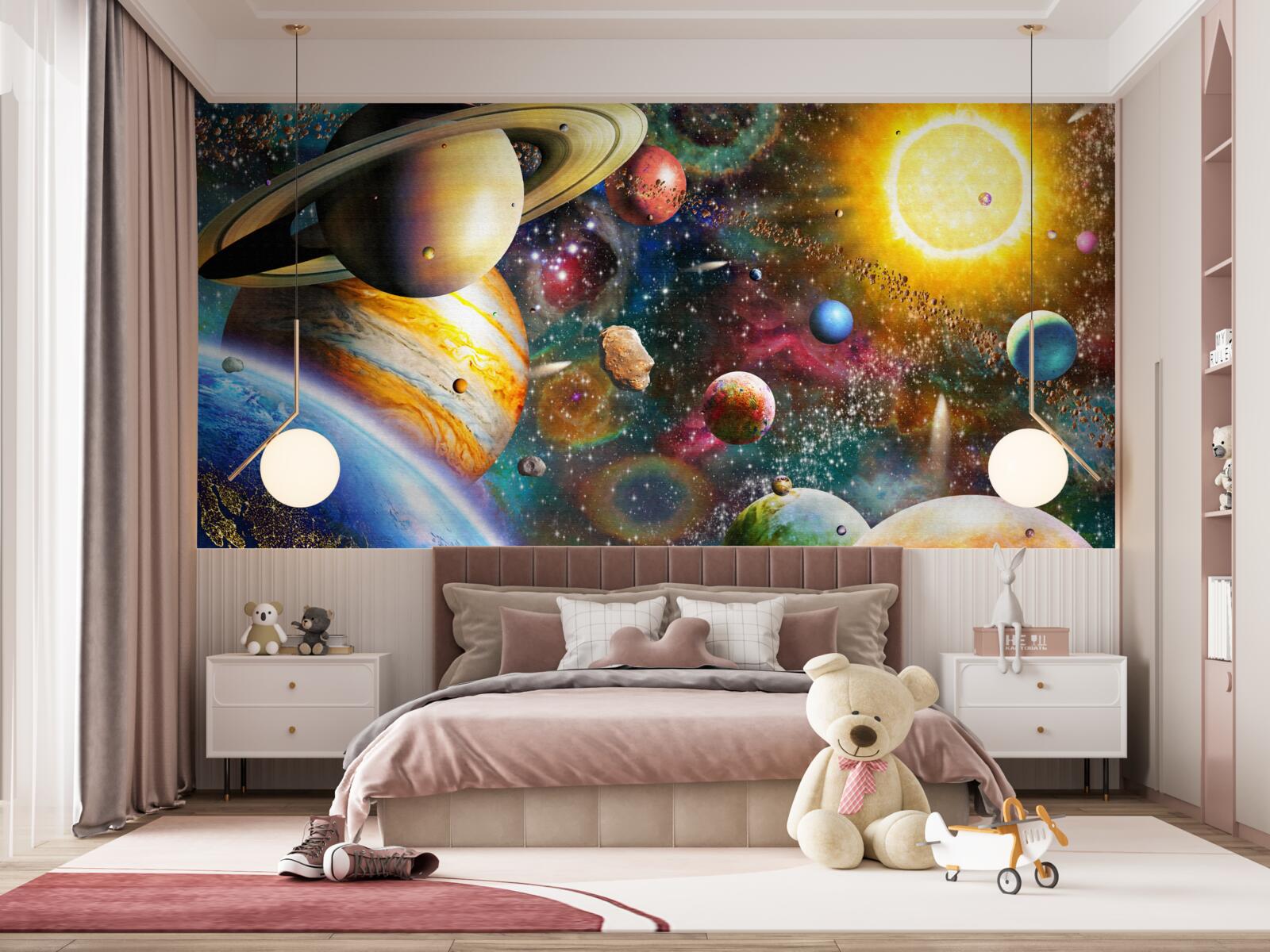 Fototapeten helles Universum