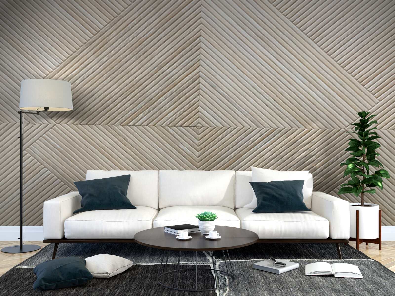 Fototapeten Beige Lambro