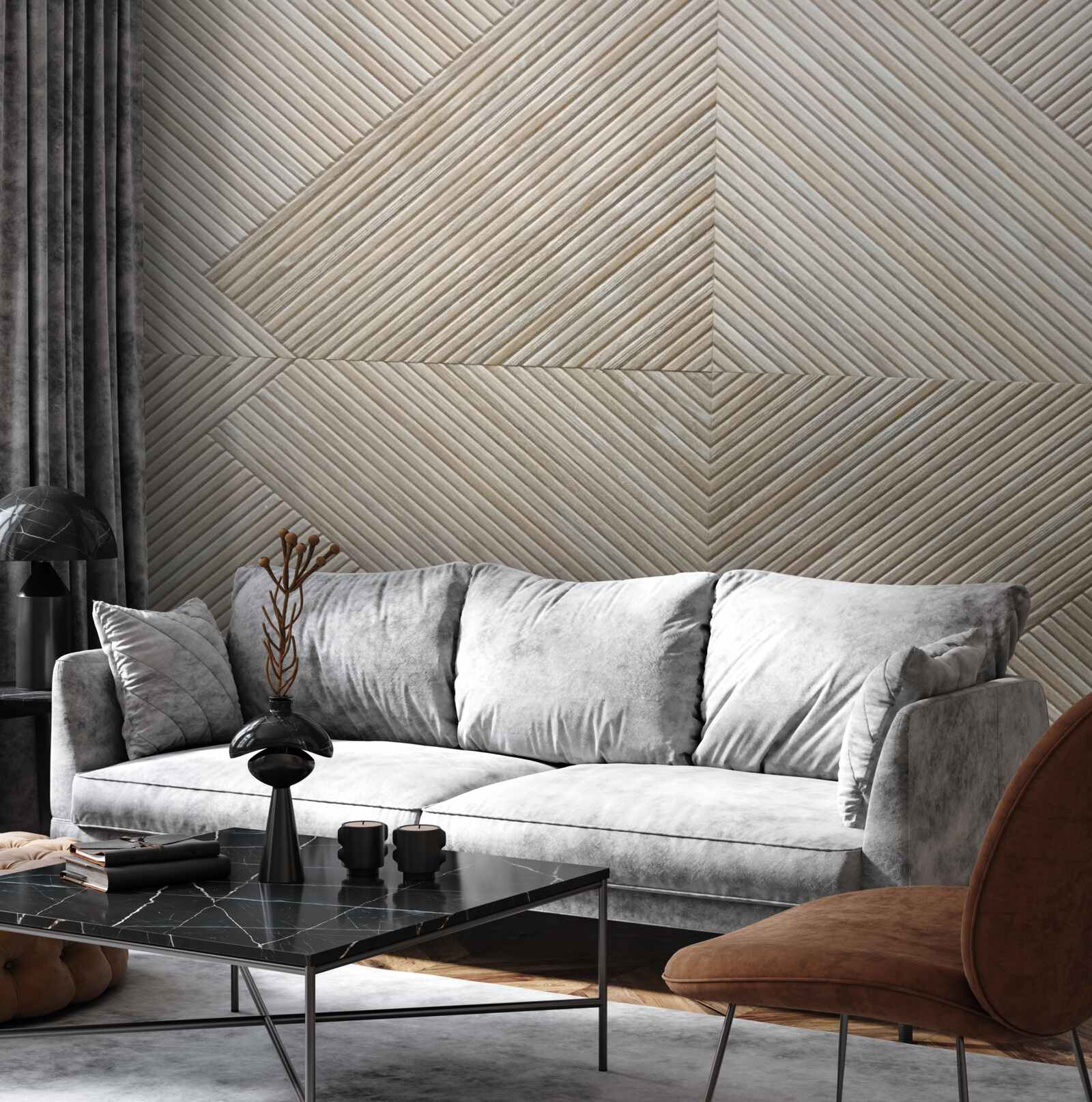 Fototapeten Beige Lambro