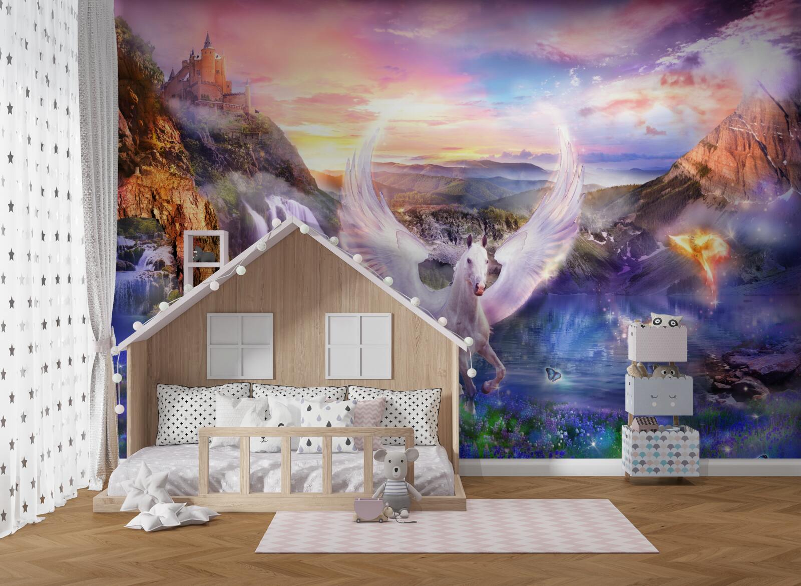 Fototapeten Fliegender Pegasus