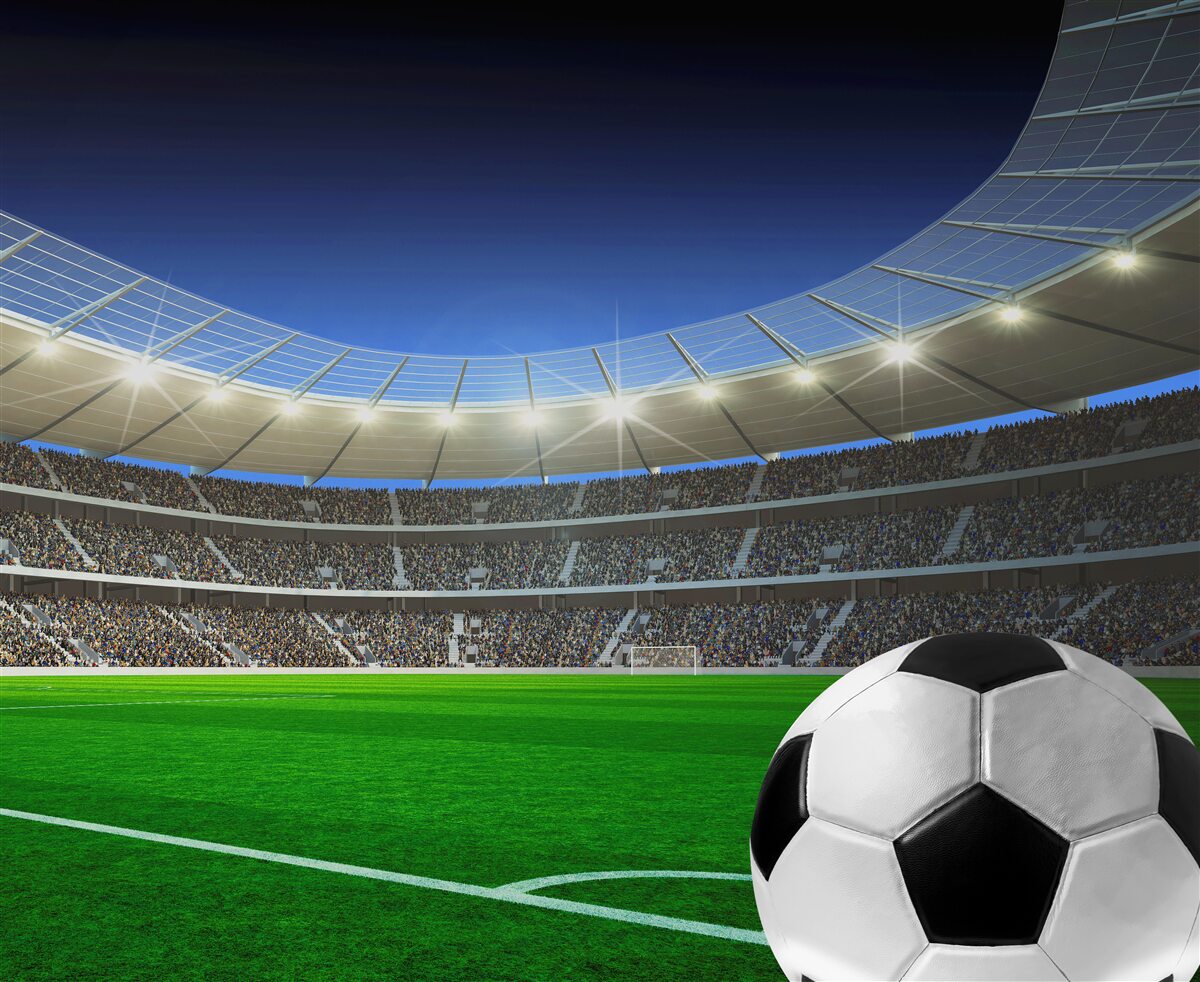 Fototapeten Fußball- und Fußballstadion