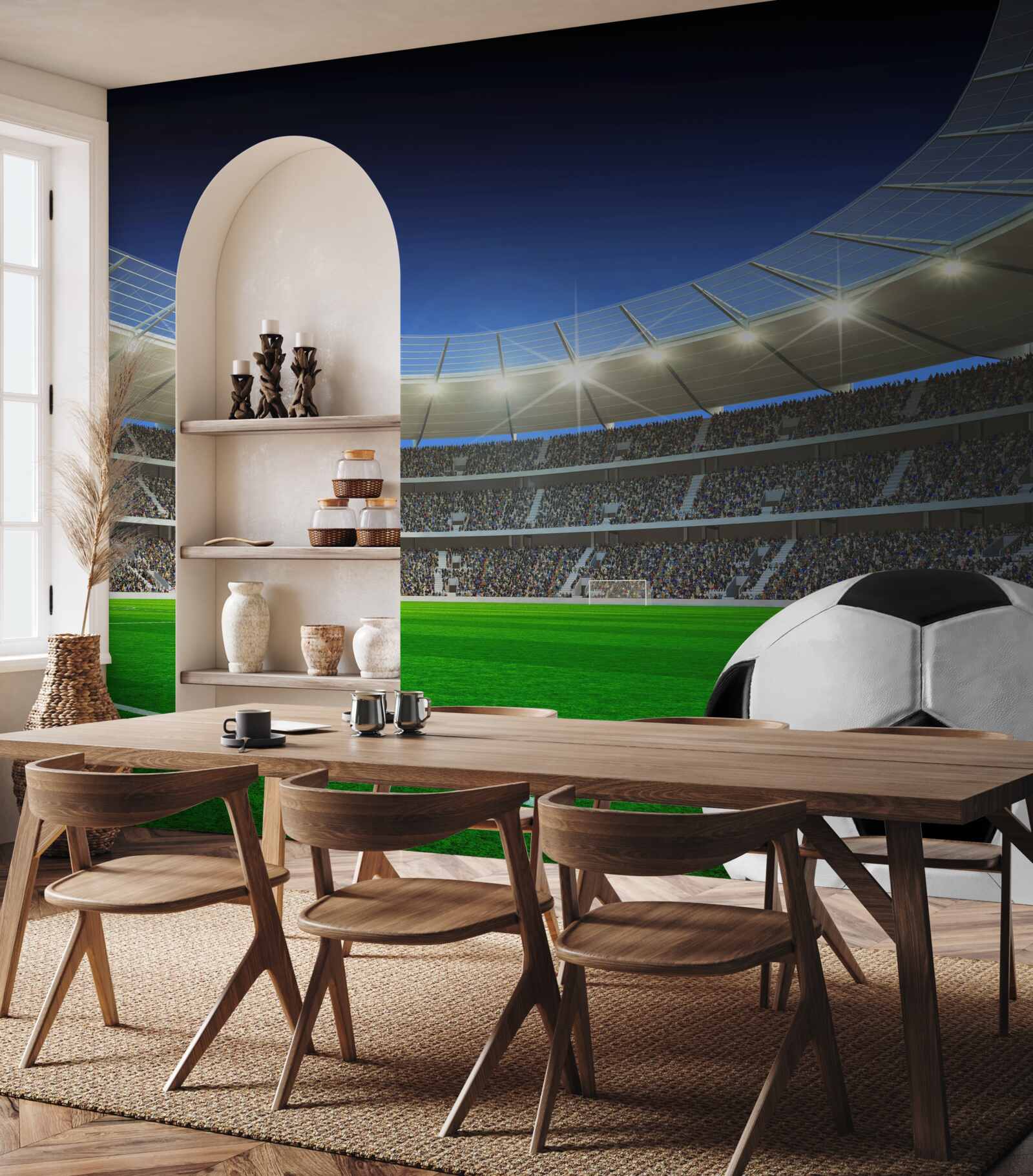 Fototapeten Fußball- und Fußballstadion
