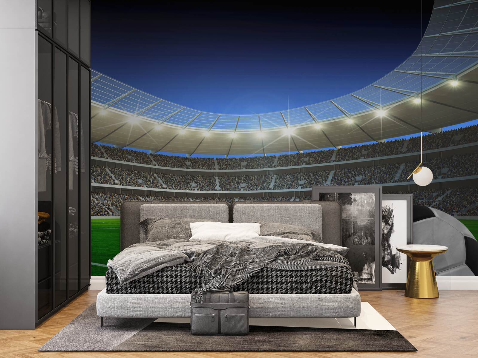 Fototapeten Fußball- und Fußballstadion