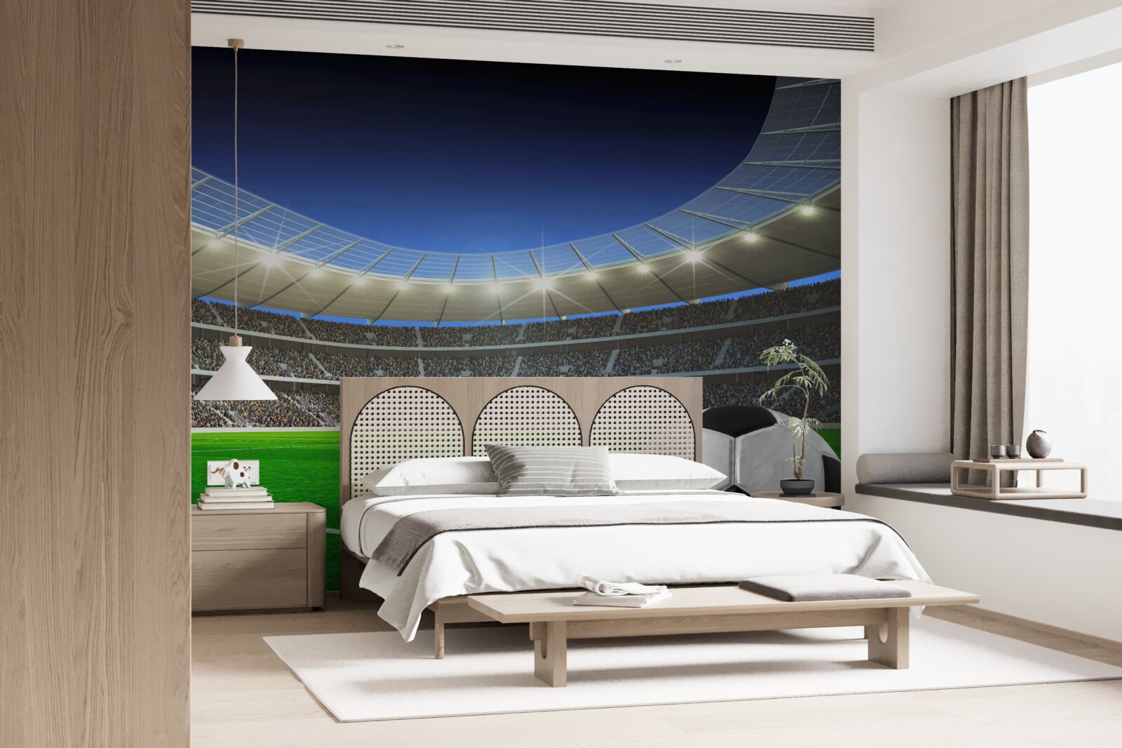 Fototapeten Fußball- und Fußballstadion