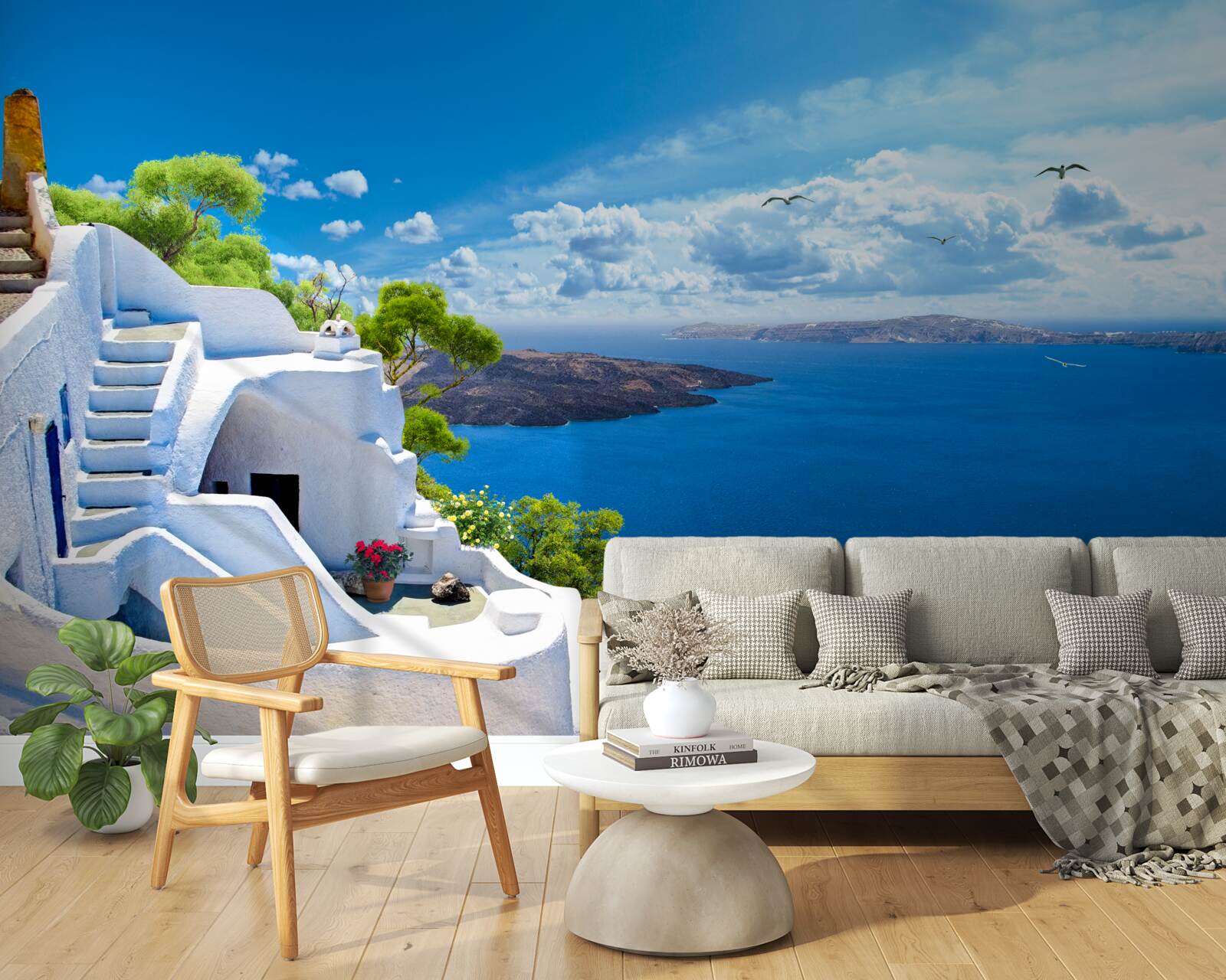 Fototapeten Insel Santorini in Griechenland