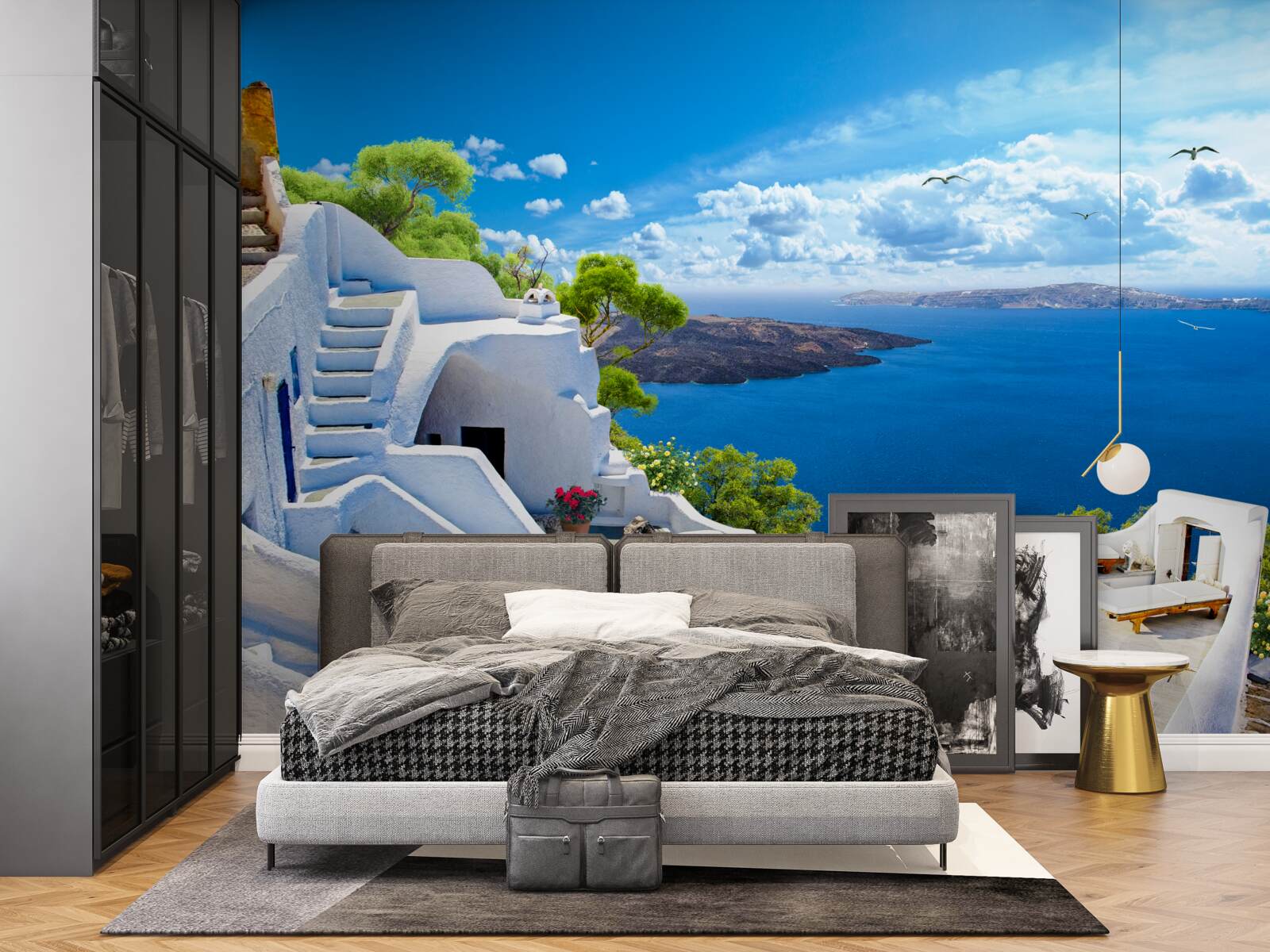 Fototapeten Insel Santorini in Griechenland