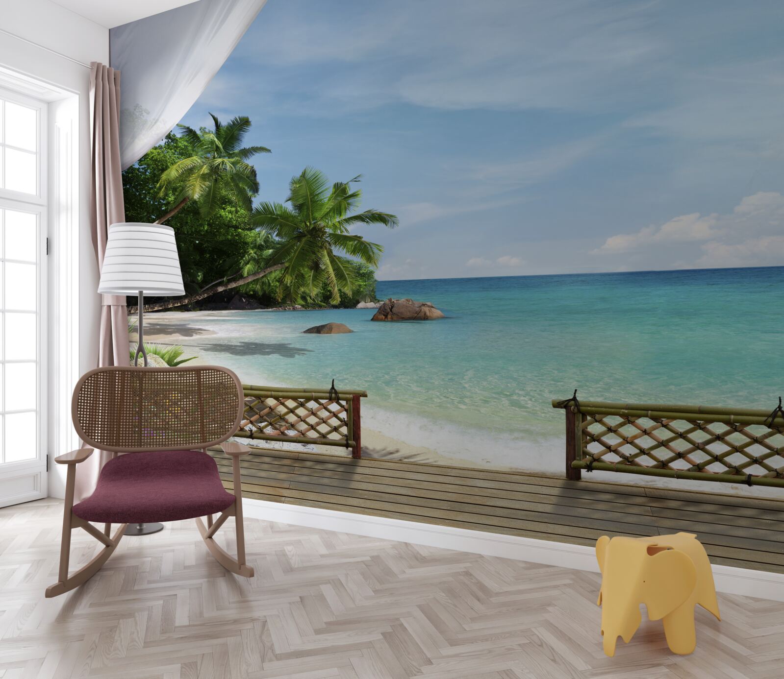 Fototapeten Zugang zum Strand und zur Seeküste