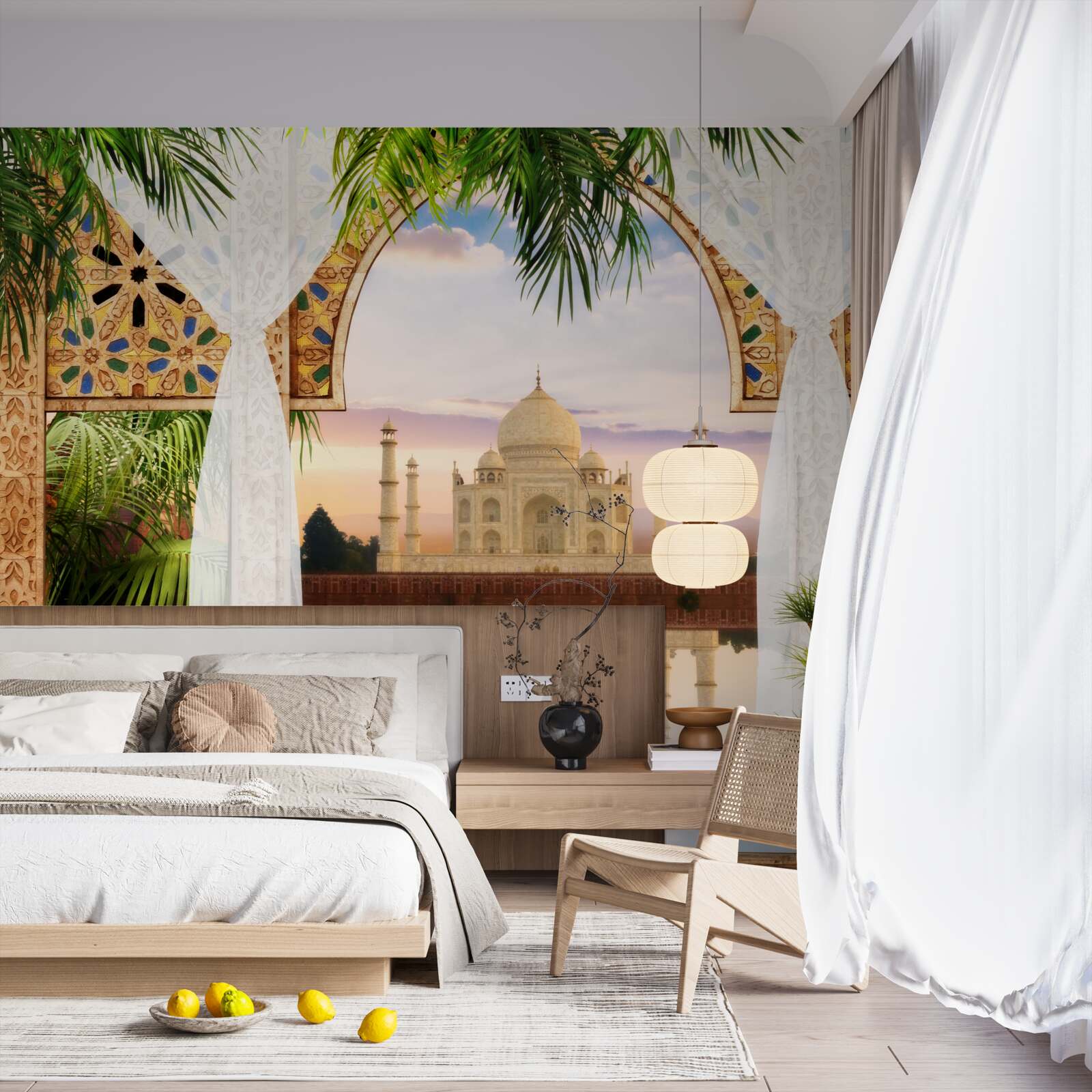 Fototapeten Landschaft aus Taj Mahal