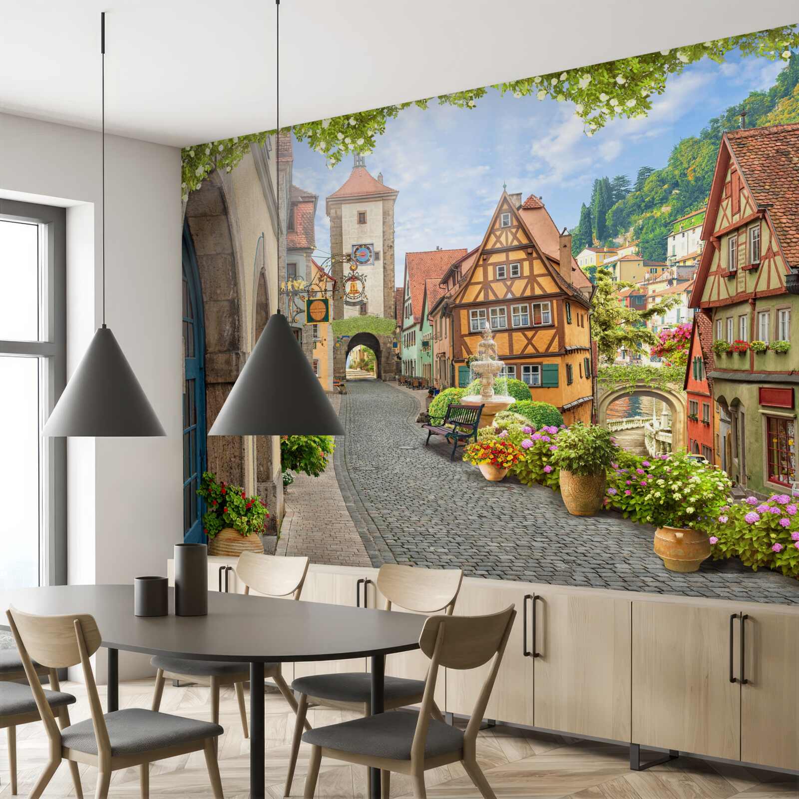 Fototapeten Erstaunliche Stadt mit Geschichte