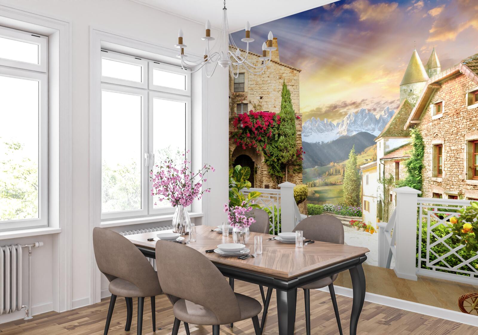 Fototapeten Veranda im provenzalischen Stil
