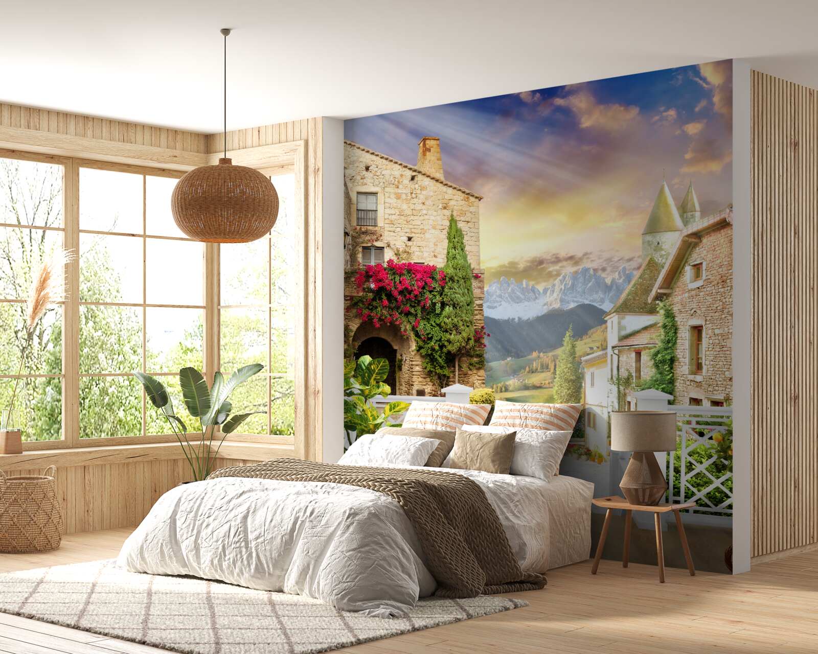 Fototapeten Veranda im provenzalischen Stil