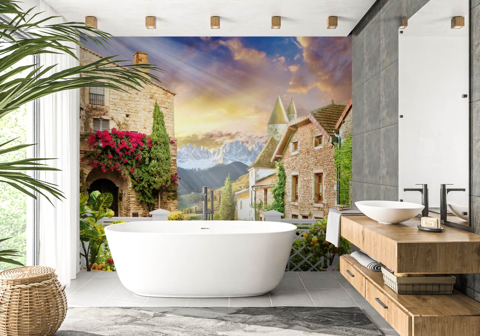 Fototapeten Veranda im provenzalischen Stil