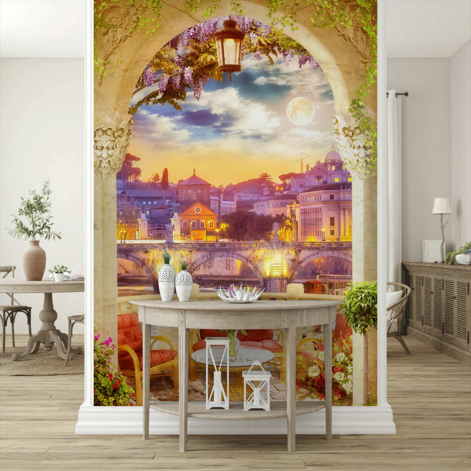 Fototapeten Loggia mit Sitzmöbeln