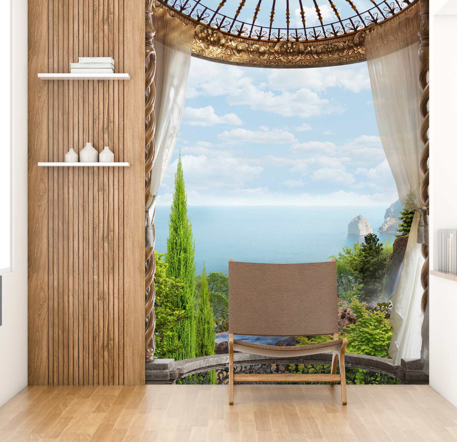 Fototapeten Balkon mit einer tollen Aussicht