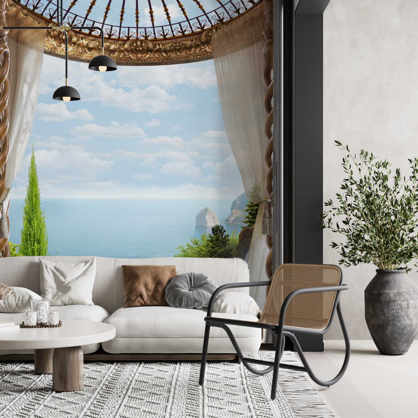 Fototapeten Balkon mit einer tollen Aussicht