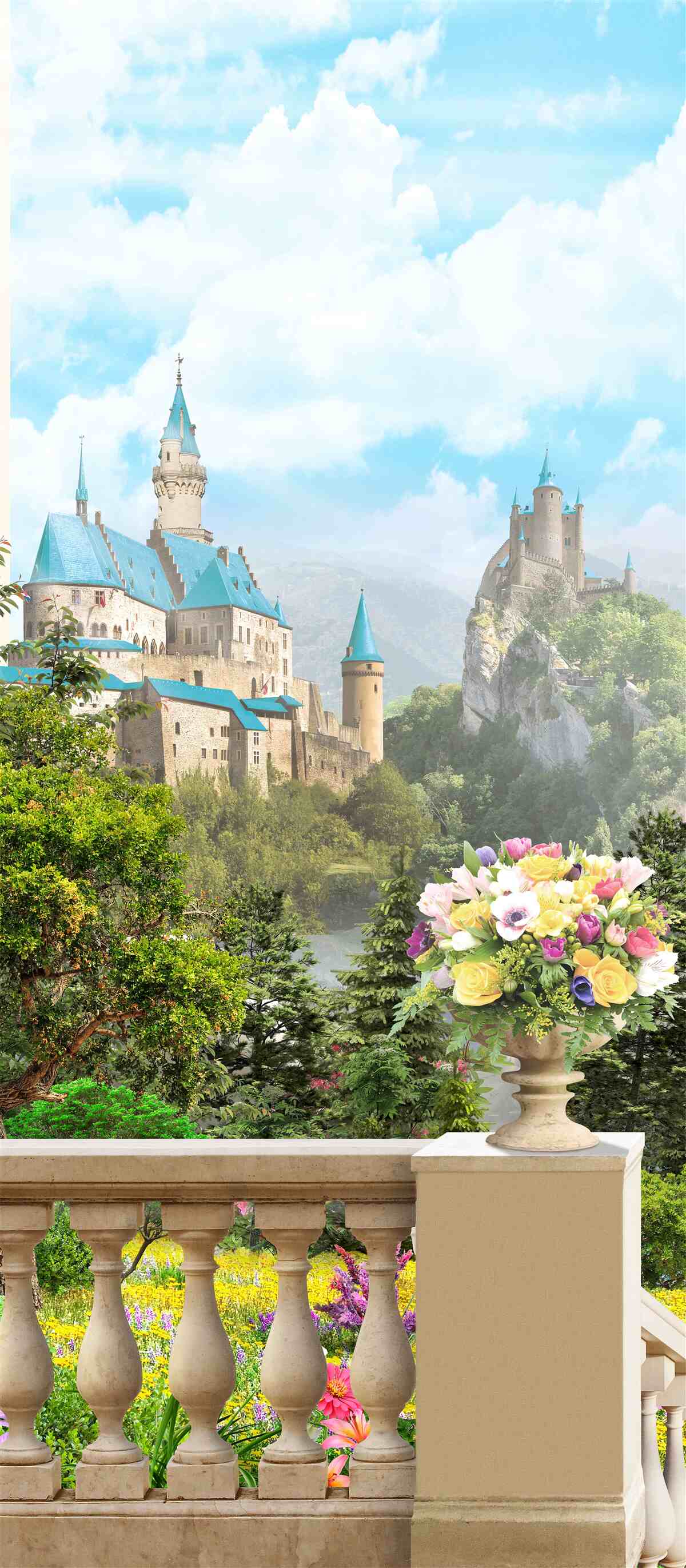 Fototapeten Bild von zwei Festungen