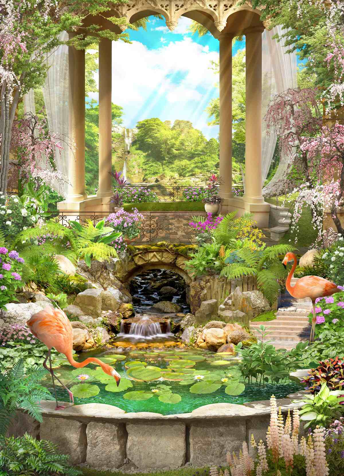 Fototapeten Ein herrlicher Garten