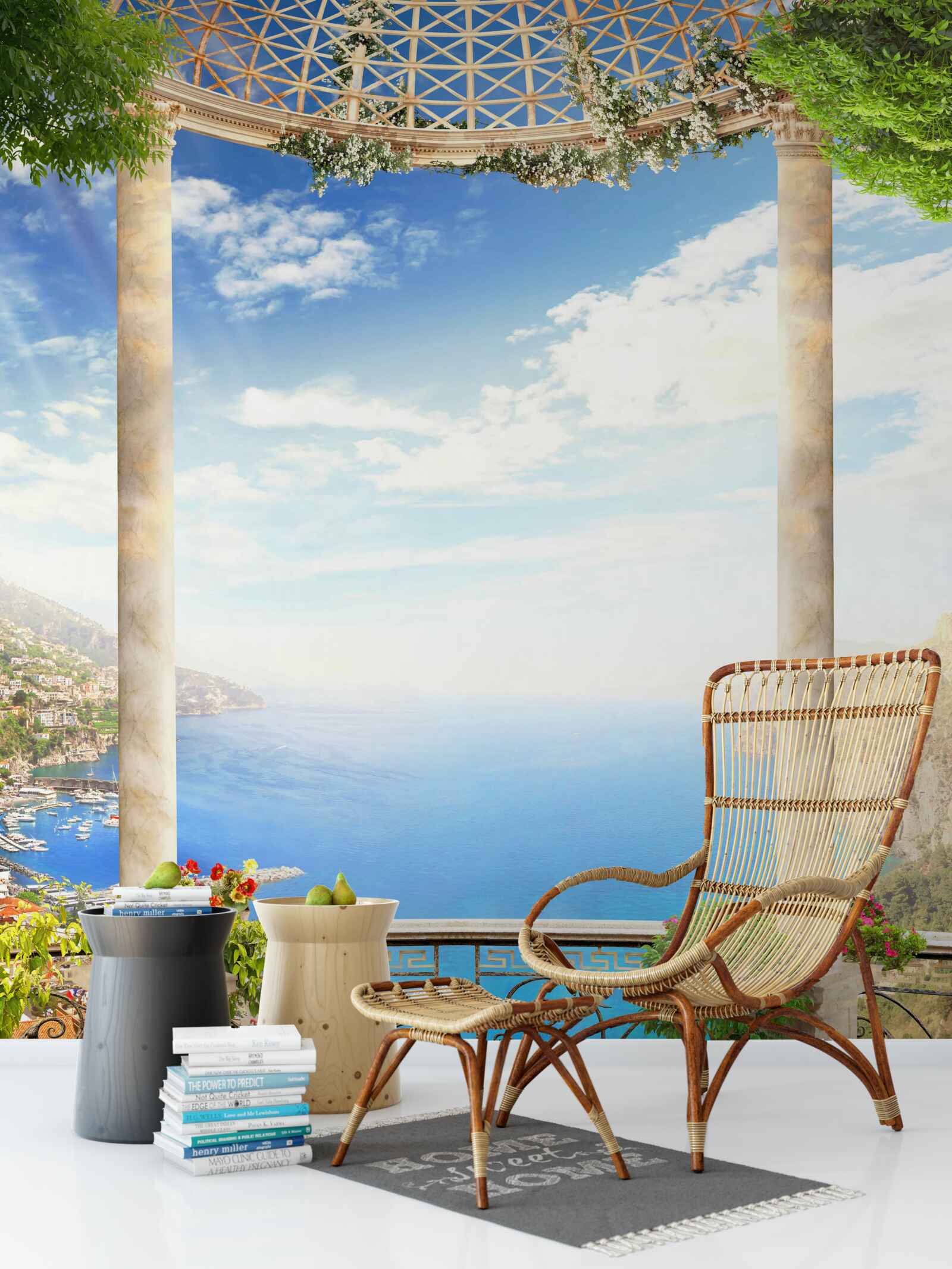 Fototapeten Plattform mit Blick auf das Meer