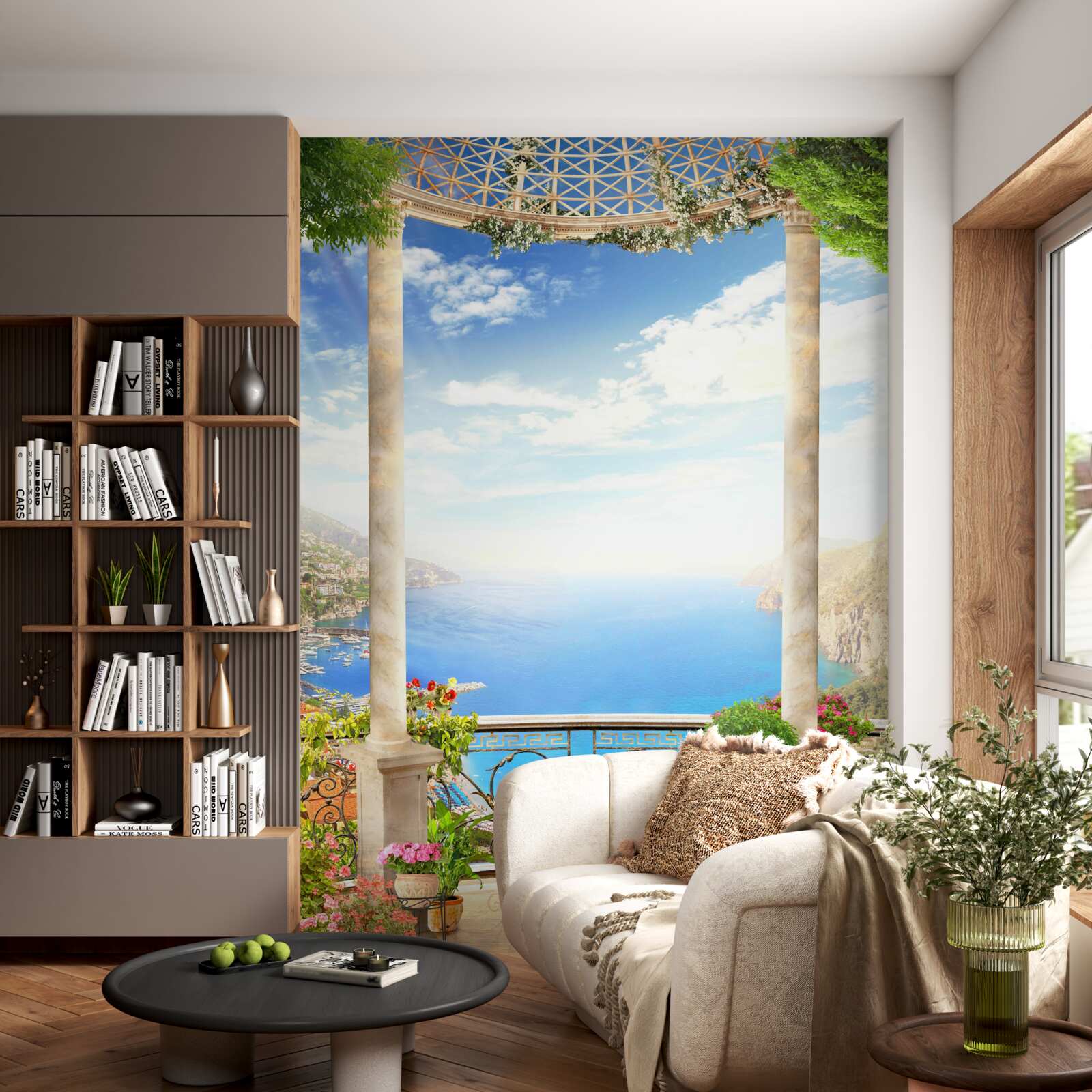 Fototapeten Plattform mit Blick auf das Meer